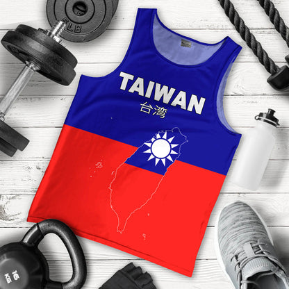 Clothing Taiwan Flag and Map Tank Top
