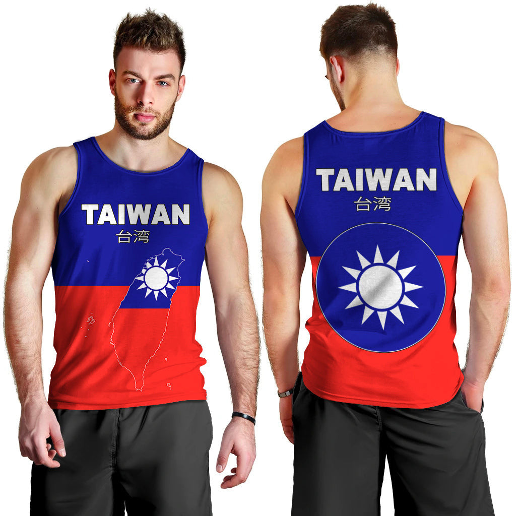 Clothing Taiwan Flag and Map Tank Top