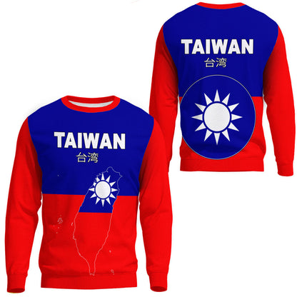 Clothing Taiwan Flag and Map Sweatshirts