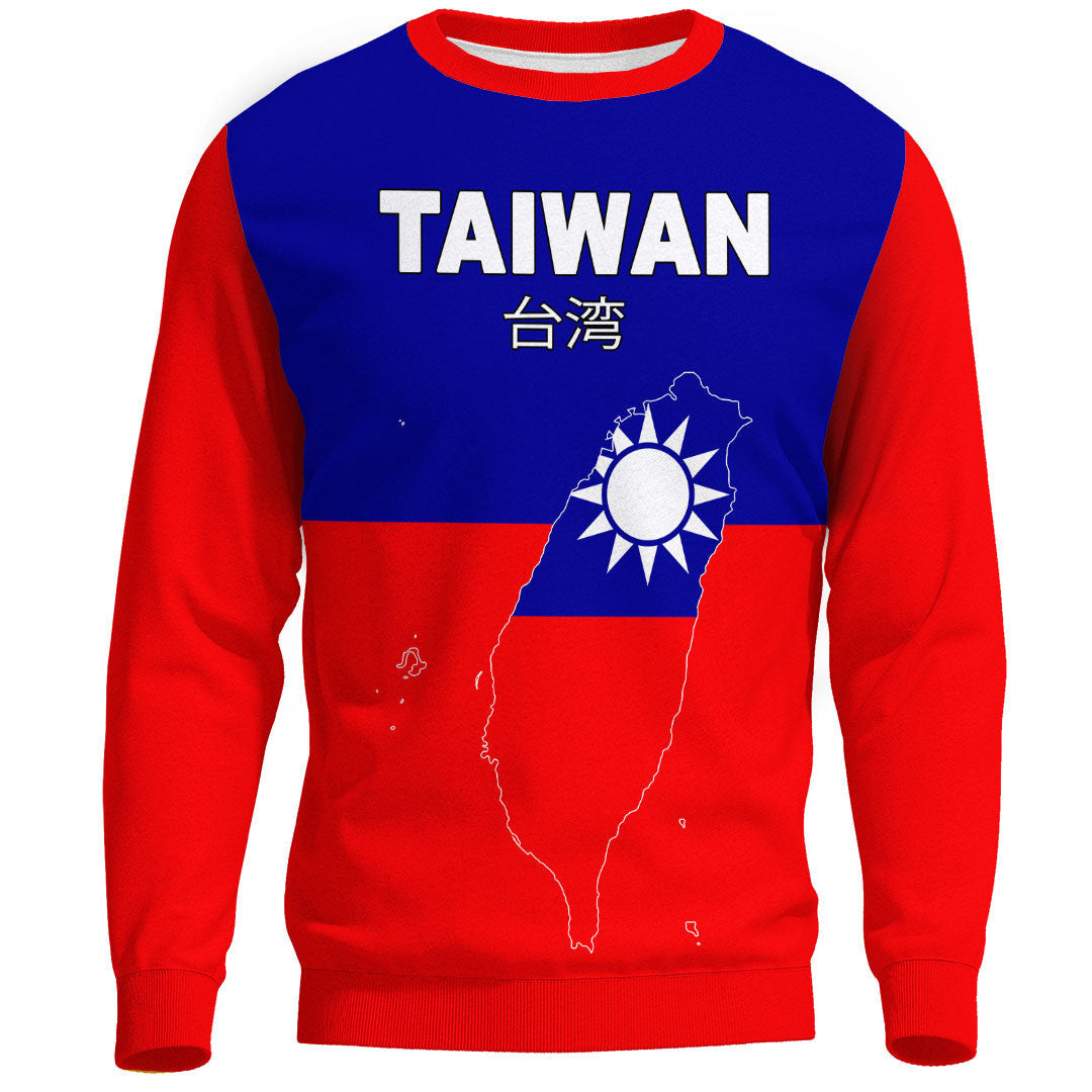 Clothing Taiwan Flag and Map Sweatshirts
