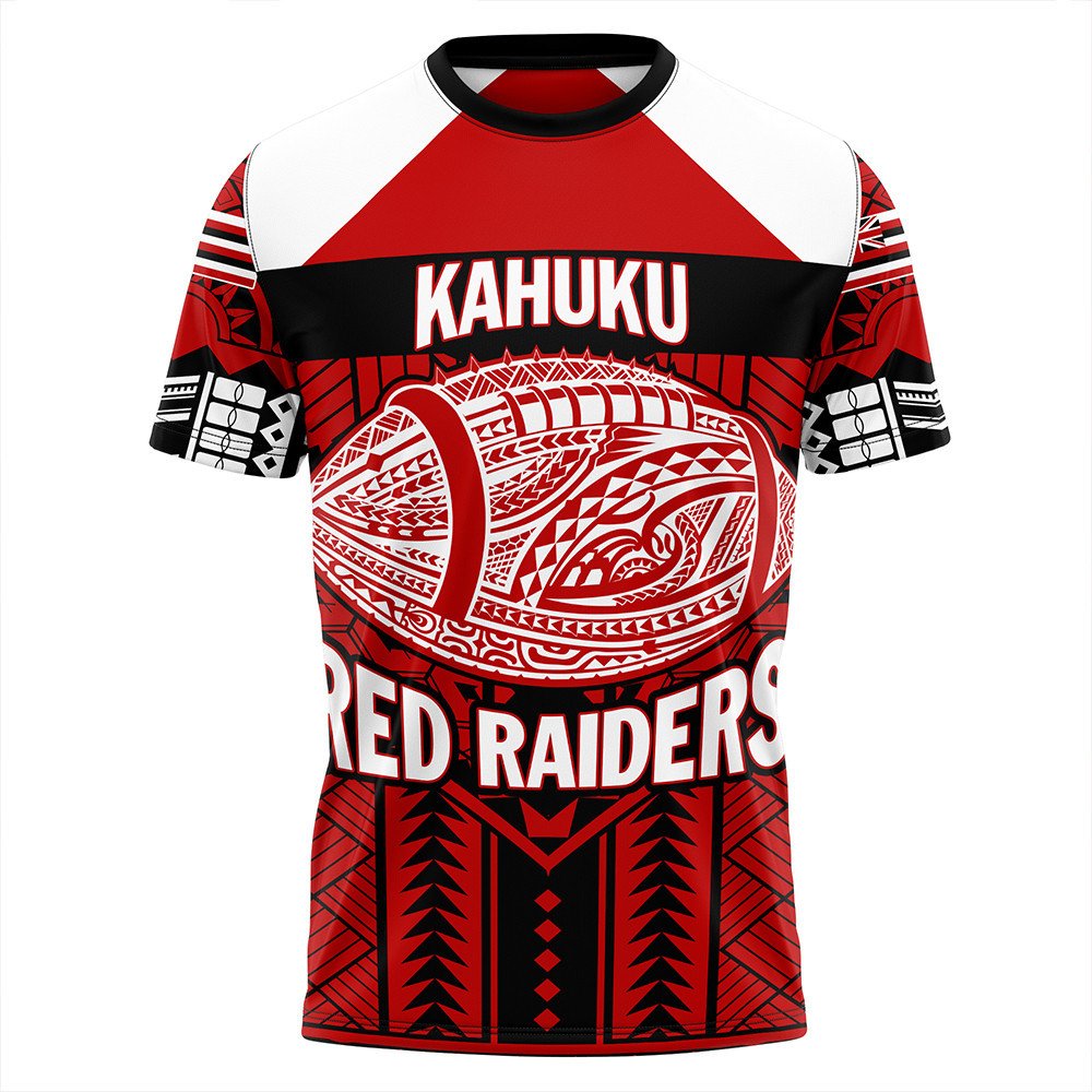 Polynesian T Shirt Personalized Hawaiian High Kahuku High Football T Shirt