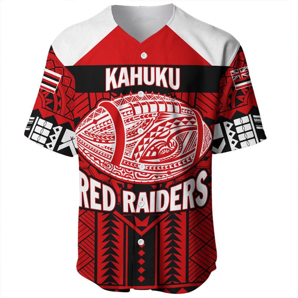 Polynesian Baseball Jersey Personalized Hawaiian High Kahuku Baseball Jersey