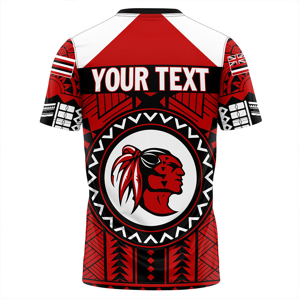 Polynesian T Shirt Personalized Hawaiian High Kahuku High Football T Shirt