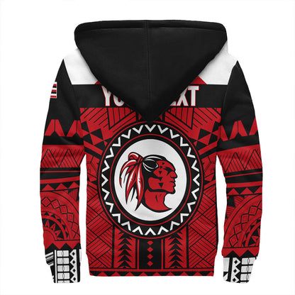 Polynesian Hoodie Personalized Hawaiian High Kahuku Sherpa Hoodie