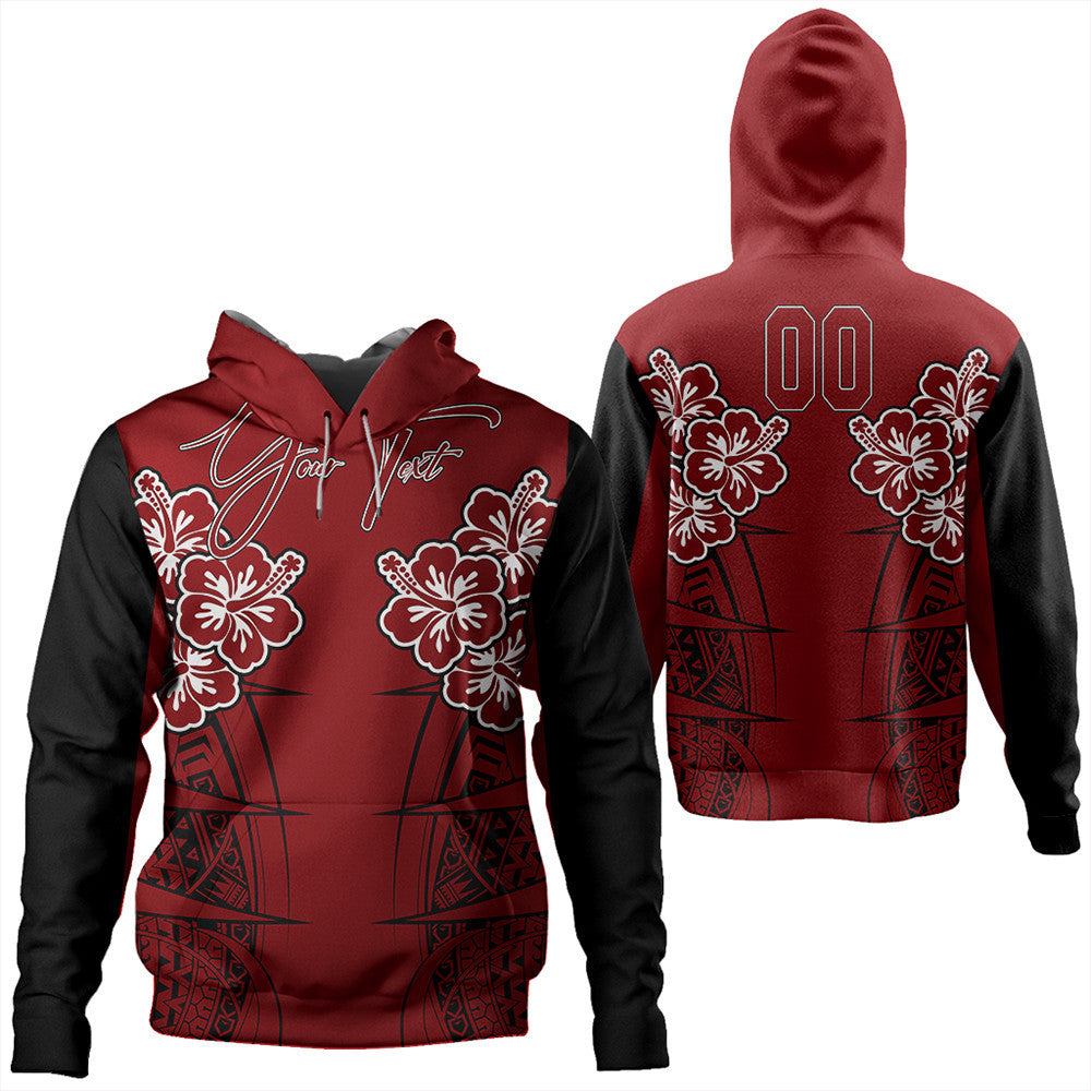 Polynesian Pride Hoodie Hawaii Spearhead Hibiscus Polynesian Hoodie