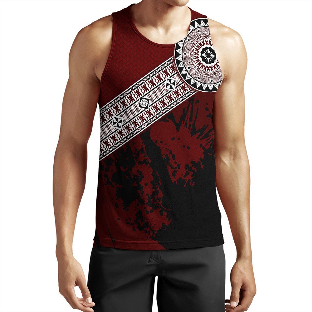 Polynesian Pride Tank Top Fiji Masa Paint Style Tank Top