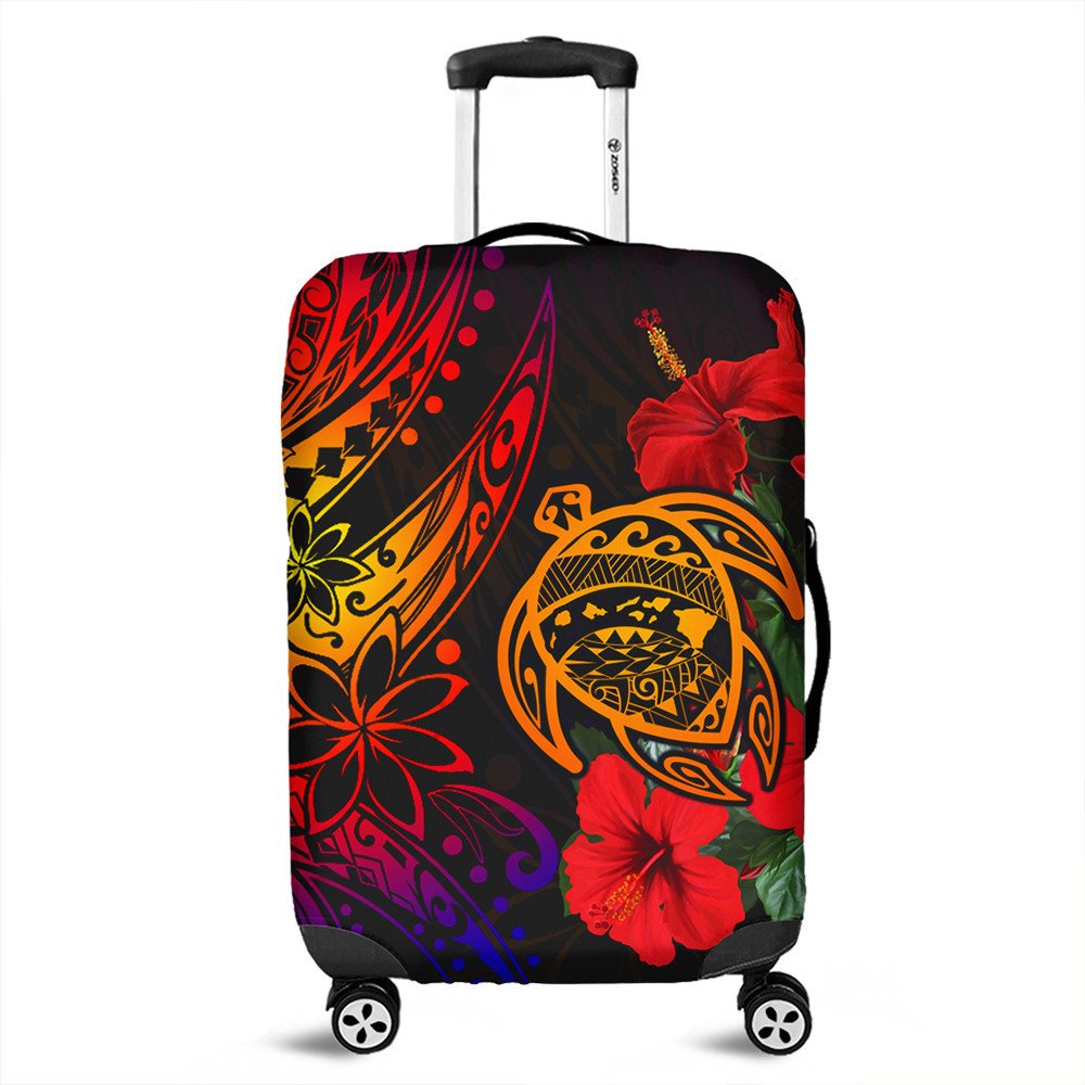 Polynesian Pride Luggage Covers Hawaii Turtle Ocean Travel Suitcase Cover