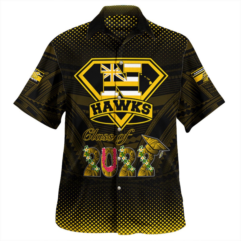 Polynesian Shirt - Personalized Hawaii Class Of Nanakuli Golden Hawks Hawaiian Shirt