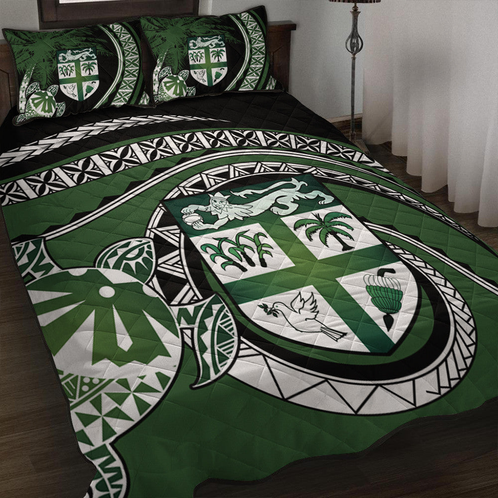 Polynesian Home Set Fiji Masi Turtle Quilt Bed Set