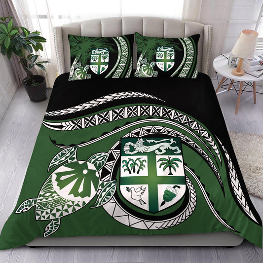 Polynesian Pride Home Set Fiji Masi Turtle Bedding Set (Duvet Cover and Pillow Cases)