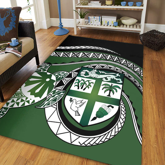 Polynesian Home Set Fiji Masi Turtle Area Rug