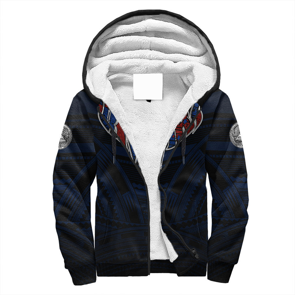 Polynesian Hoodie American Samoa Forever Sherpa Hoodie