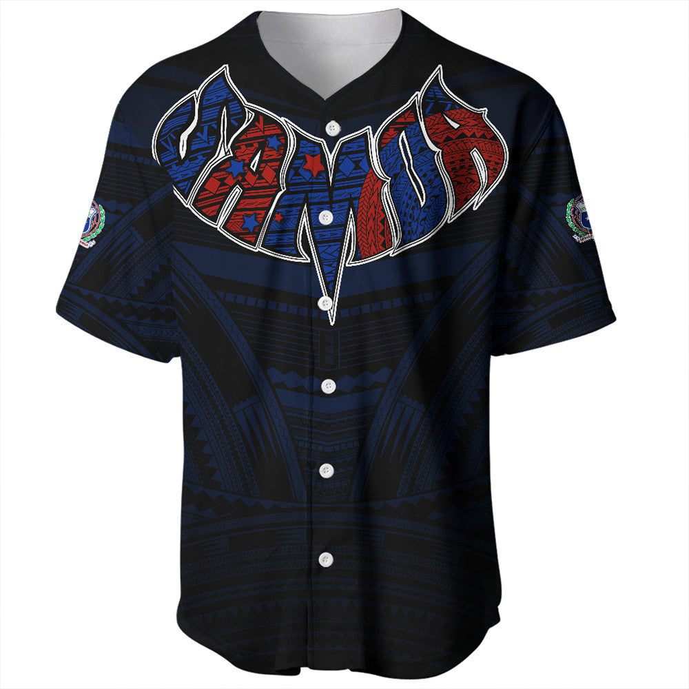 Polynesian Shirt Samoa Forever Baseball Jersey