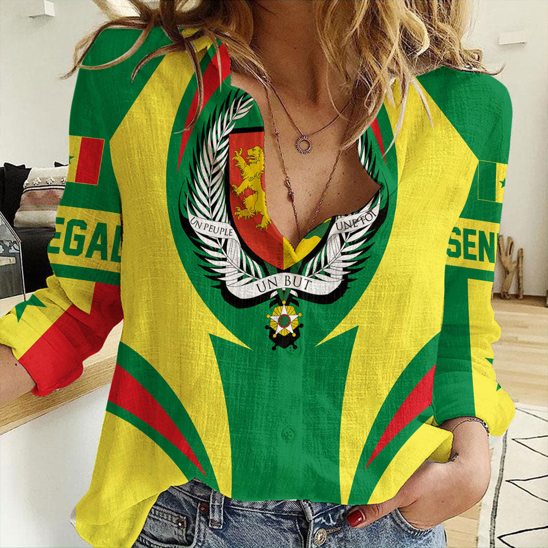 Clothing Senegal Action Flag Women asual Shirt