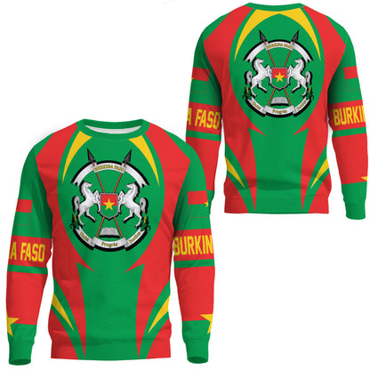 Clothing Burkina Faso Action Flag Sweatshirts