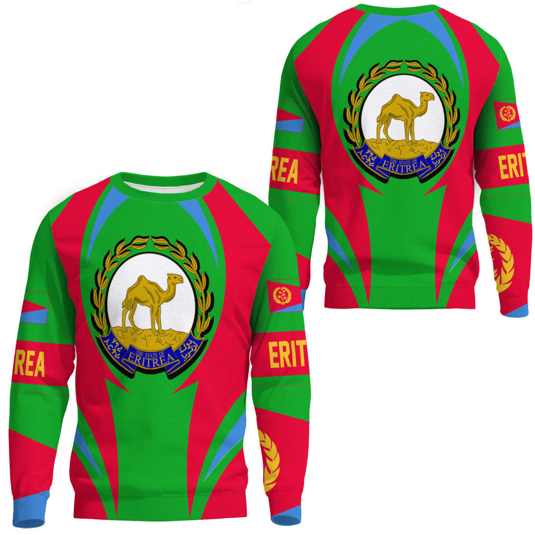 Clothing Eritrea Action Flag Sweatshirts