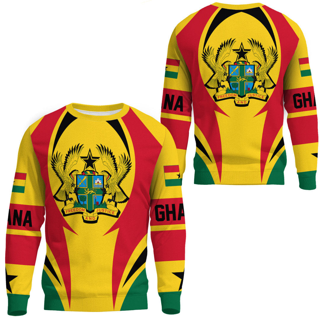 Clothing Ghana Action Flag Sweatshirts