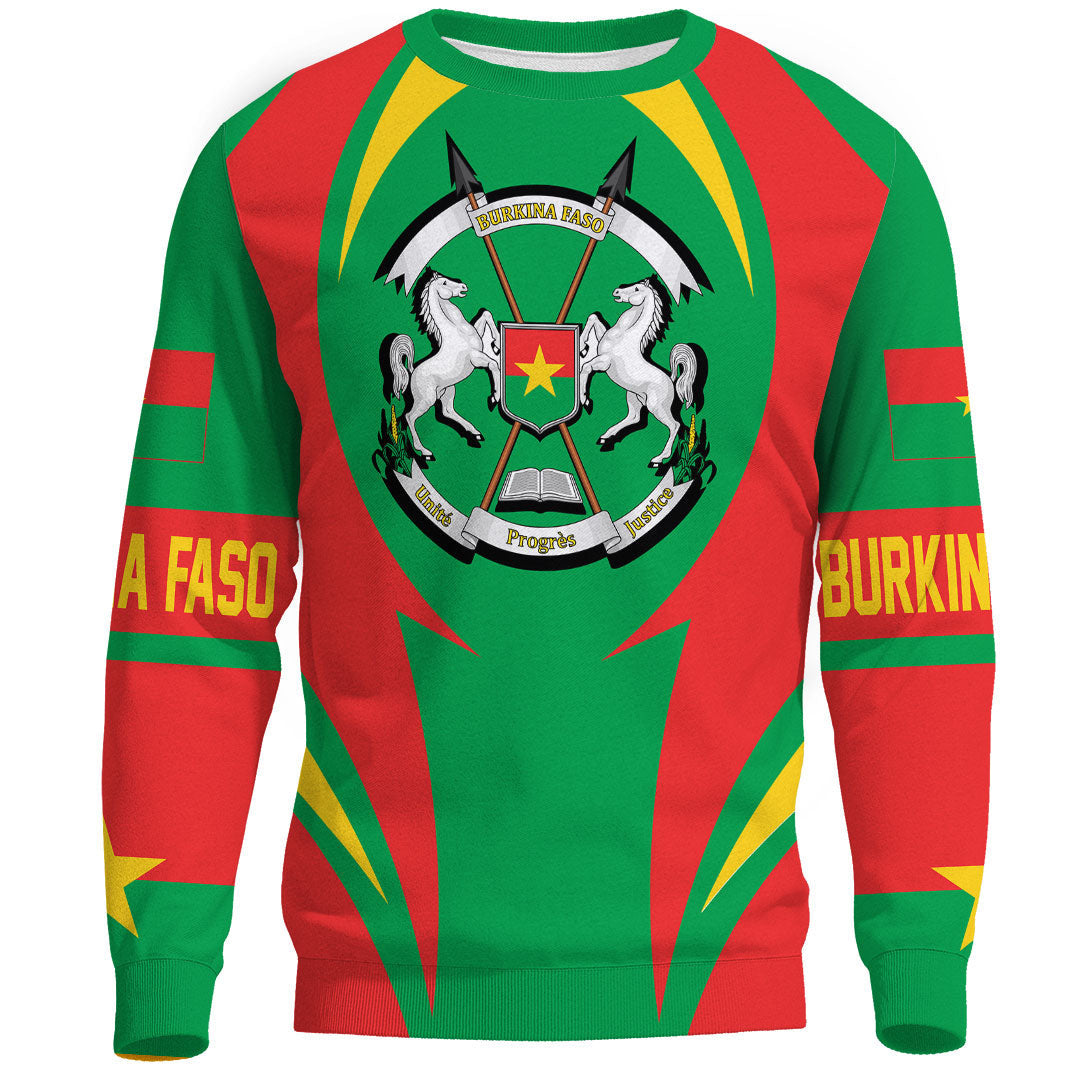 Clothing Burkina Faso Action Flag Sweatshirts