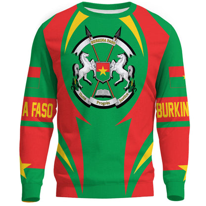 Clothing Burkina Faso Action Flag Sweatshirts