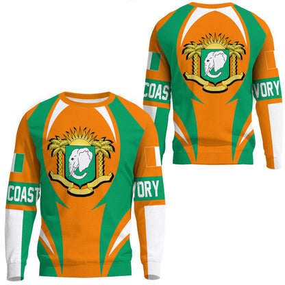 Clothing Ivory Coast Action Flag Sweatshirts