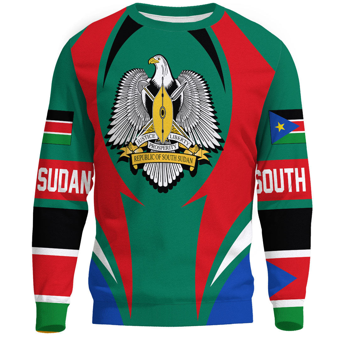 Clothing South Sudan Action Flag Sweatshirts