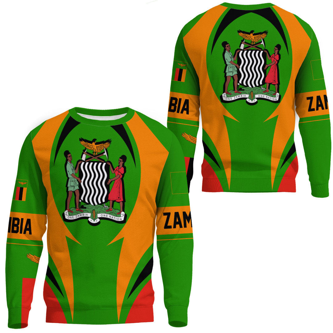 Clothing Zambia Action Flag Sweatshirts
