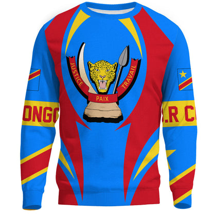 Clothing Democratic Republic Of The Congo Action Flag Sweatshirts