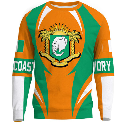 Clothing Ivory Coast Action Flag Sweatshirts