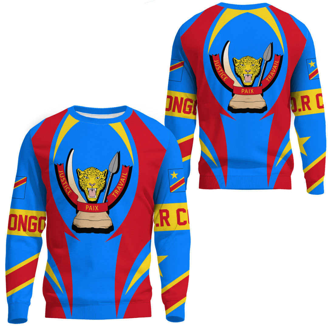 Clothing Democratic Republic Of The Congo Action Flag Sweatshirts