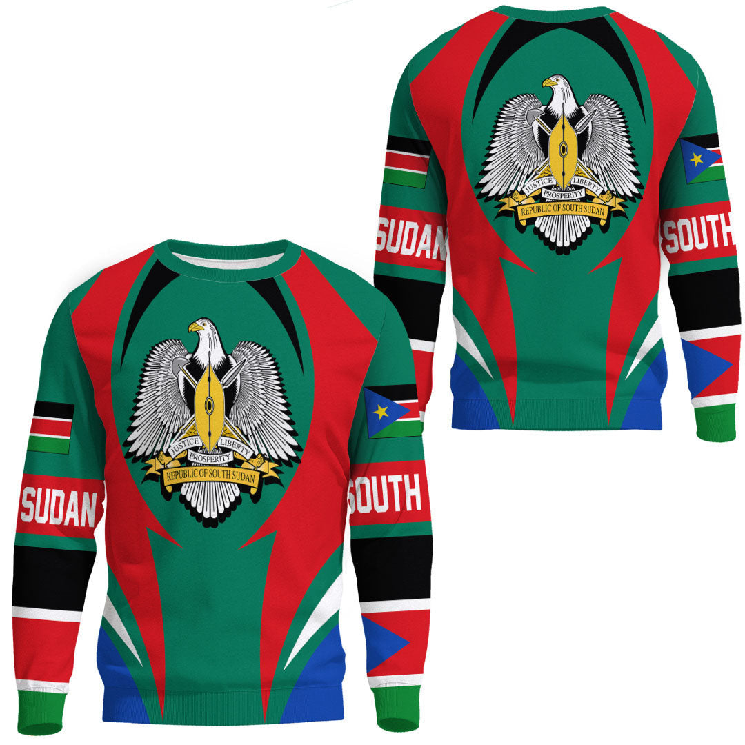 Clothing South Sudan Action Flag Sweatshirts