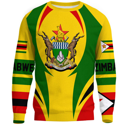 Clothing Zimbabwe Action Flag Sweatshirts