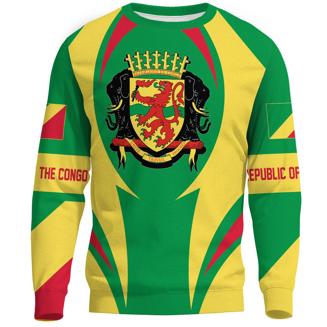 Clothing Republic Of The Congo Action Flag Sweatshirts
