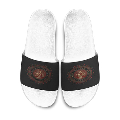Slide Sandals Tree of Life with Triquetra Slide Sandals