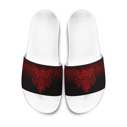 Slide Sandals Odin The Allfather Asgard God And Chief Of Aesir Red Version Slide Sandals