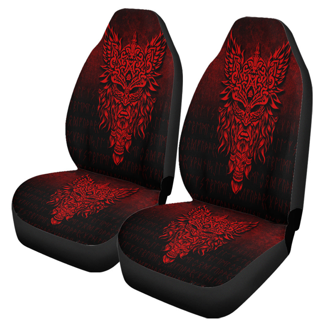 Car Seat Covers Odin The Allfather Asgard God And Chief Of Aesir Red Version Car Seat Covers