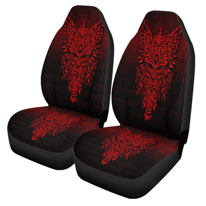 Car Seat Covers Odin The Allfather Asgard God And Chief Of Aesir Red Version Car Seat Covers