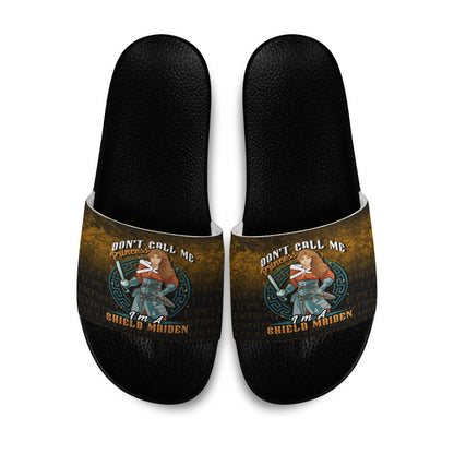 Slide Sandals Im A Shield Maiden Slide Sandals