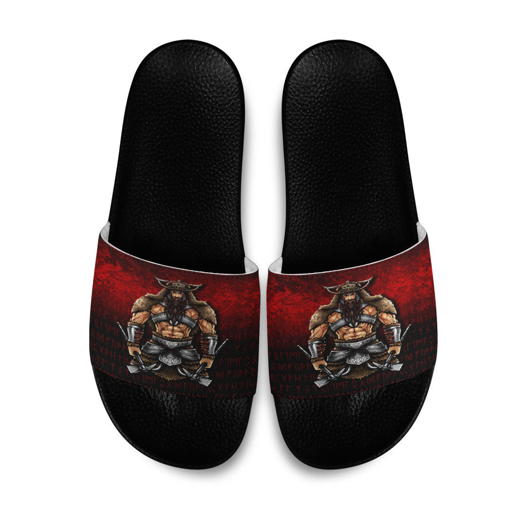 Slide Sandals Berserker Viking Warrior Valhalla Slide Sandals