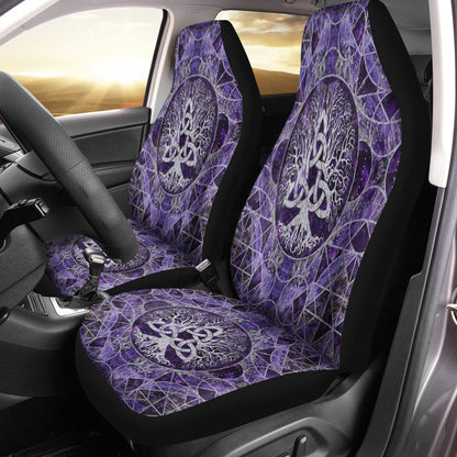 Maori 2021 Car Seat Covers Purple Aotearoa Tattoo