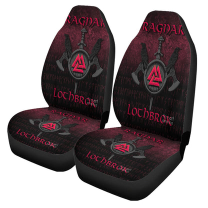 Car Seat Covers Ragnar Lothbrok Ragnar Lodbrok Viking Warrior Red Version Car Seat Covers