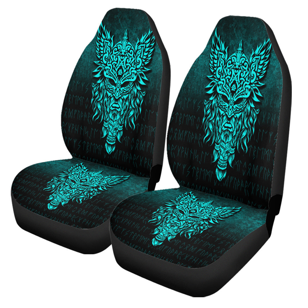Car Seat Covers Odin The Allfather Asgard God And Chief Of Aesir Cyan Version Car Seat Covers
