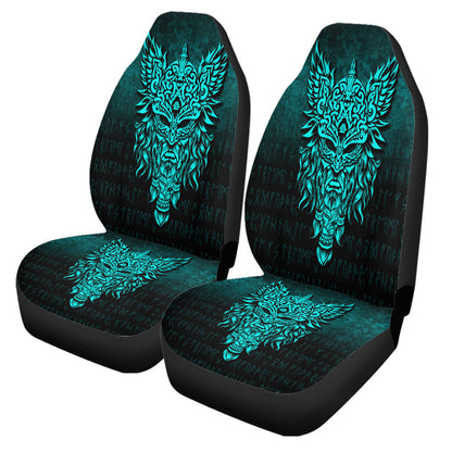 Car Seat Covers Odin The Allfather Asgard God And Chief Of Aesir Cyan Version Car Seat Covers