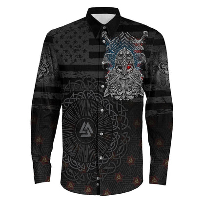 Clothing American Viking The Viking Spirit Long Sleeve Button Shirt
