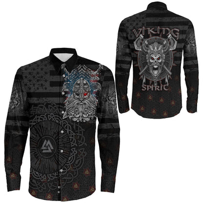 Clothing American Viking The Viking Spirit Long Sleeve Button Shirt
