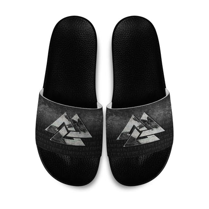 Slide Sandals Huginn Muninn Ravens from Odin Viking Slide Sandals