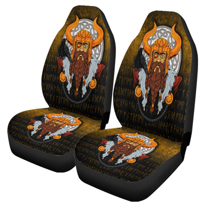 Car Seat Covers Viking God Odin Raven Car Seat Covers