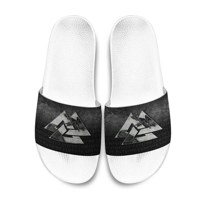 Slide Sandals Huginn Muninn Ravens from Odin Viking Slide Sandals