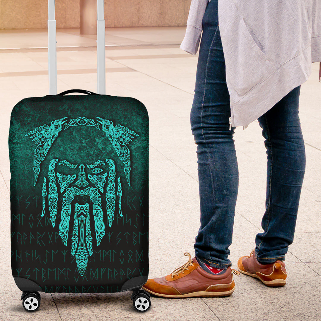 Luggage Covers Eye of Odin Cyan Version Luggage Covers