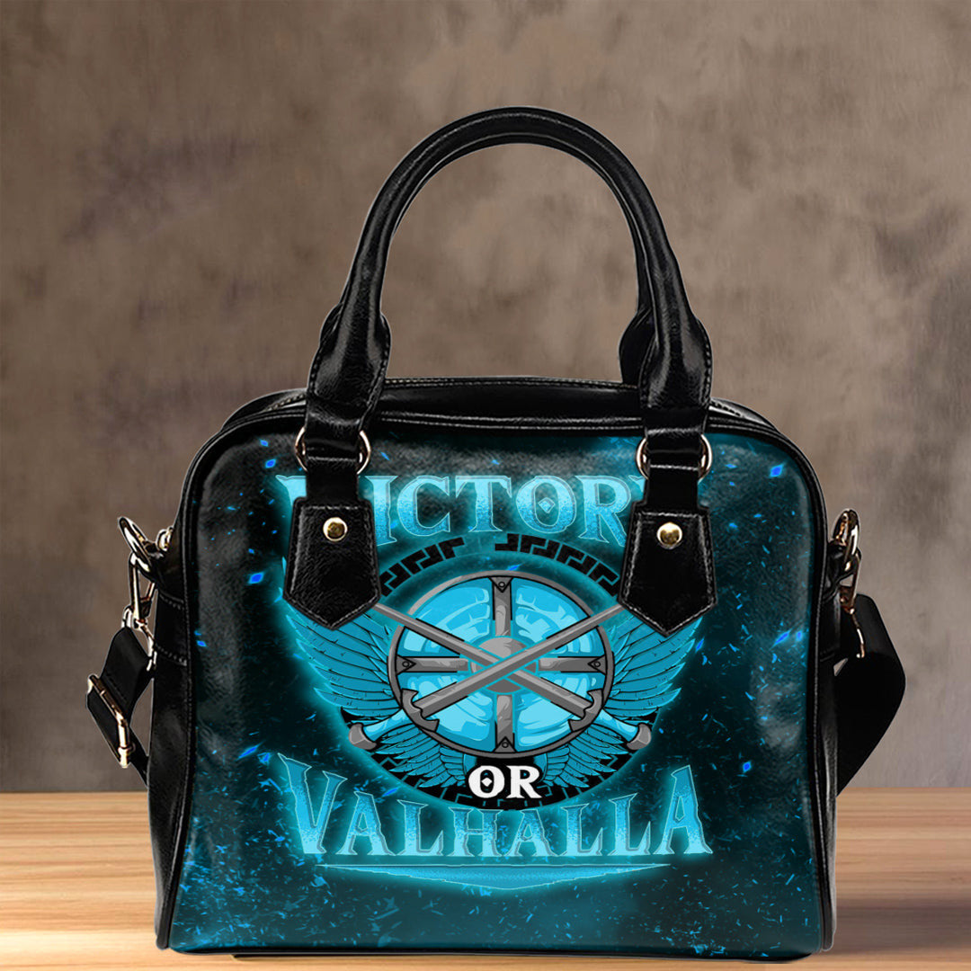 Shoulder Handbag Victory Or Valhalla Cyan Style Shoulder Handbag