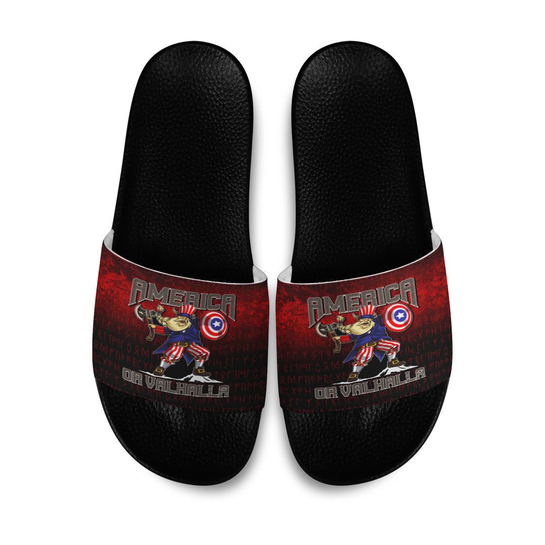 Slide Sandals America Or Valhalla Slide Sandals